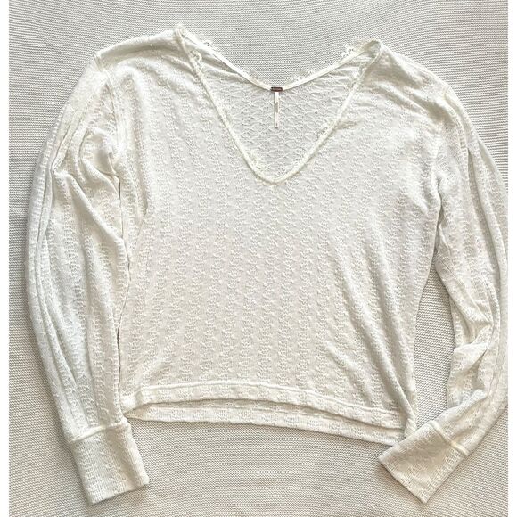 Free People Dream Girl Pointelle Top - Picture 3 of 7